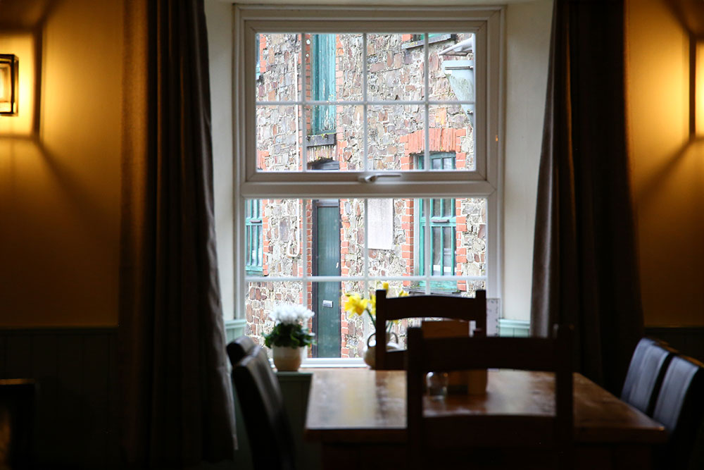 Looking out of the lounge window