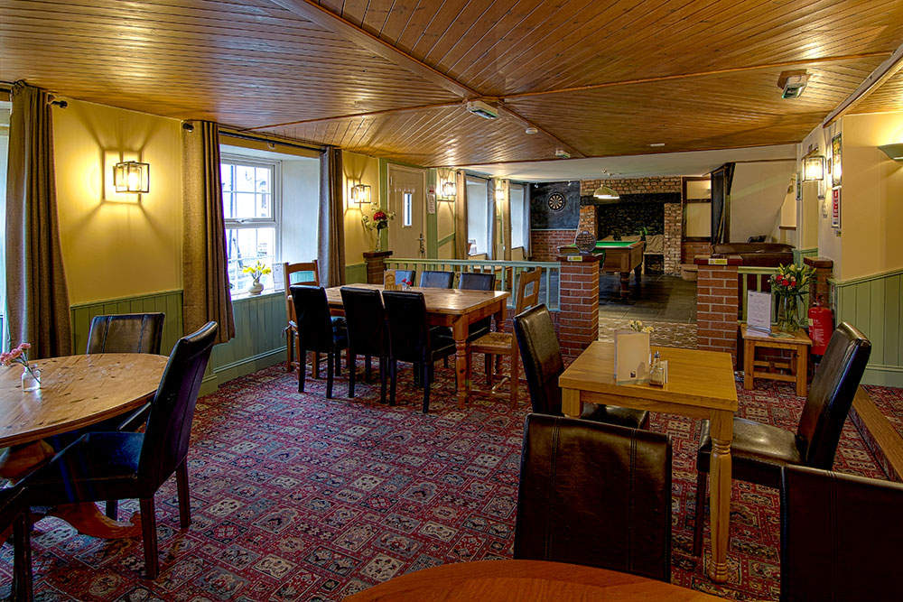 Lounge looking through to games room